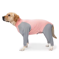 Без бренда Піжама/попона для собак MOFESIPI Recovery Suit Pink&Grey S
