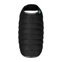 Airy Vest Курточка-накидка для собак AiryVest чорна демісезонна з поліестеру для щоденного вигулу середніх порід теплий легкий одяг розмір M обхват грудей 52-62 см обхват шиї 36-47 см довжина 37 см артикул 1543