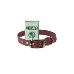 Нашийник з водонепроникної стрічки з металевою пряжкою Бордовий Lucky Pet, 2.5/35-45 см