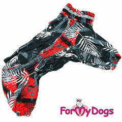 Зимовий комбінезон для великих собак "Гілочки" чорний D2 For My Dogs 000355459