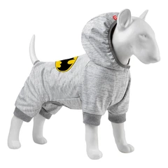 Комбінезон для собак WAUDOG Clothes, малюнок "Бетмен лого", софтшелл, S40, B 52-57 см, З 32-37 см