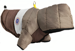 Куртка для собак та котів EcoToys Coffee-Grey S сіро-коричнева A: 26 см B: 41 см C: 26 см 6940