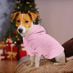 Худі для собак та котів EcoToys Pink M рожеве A: 26 см B: 34 см C: 26 см 7064