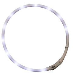 EcoToys Нашийник для собак LED світиться білий 70 см 6640