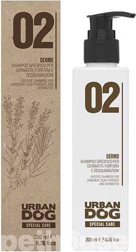 Urban Dog 02 Dermo Shampoo Шампунь для собак при лупі, лущенні шкіри та дерматиті