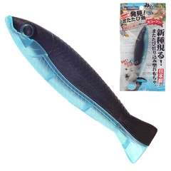 Жувальна іграшка для котів CattyMan Fish Blue з котячою м'ятою (мататабі) (84355)