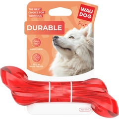 Іграшка для собак WAUDOG Fun Durable Кістка, термопластична гума, 200 мм, червоний