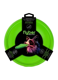 Літаюча тарілка Flyber, діаметр 22 см, салатова, салатовий