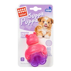 Іграшка для собак GiGwi Suppa Puppa Бегемотик з пищалкою Рожевий 9 см (25881113)
