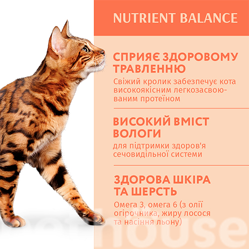 Optimeal Шматочки з кроликом в білому соусі для котів