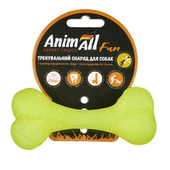 Ароматизована іграшка для собак AnimAll Fun Bone, 12 см, жовтий