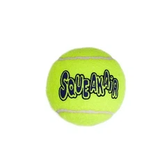 Іграшка повітряний тенісний м'яч для собак KONG AirDog SqueakAir Ball S 5.1 см 3 шт Жовтий