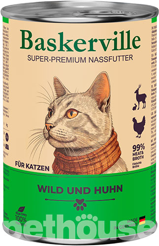 Baskerville Дичина з м'ясом птиці для котів