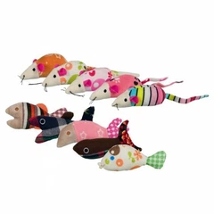 Trixie Іграшка для котів Мишка/Рибка 9-12cm, 1 шт