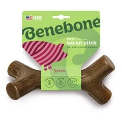 BENEBONE BACON STICK іграшка міцна для гризіння кленова гілка, зі смаком бекону SMALL, для собак вагою до 13 кг