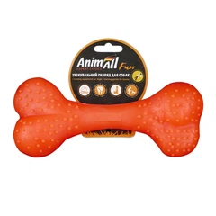 Ароматизована іграшка для собак AnimAll Fun Bone, 12 см, помаранчевий