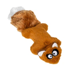 Іграшка для собак GiGwi Plush Білка з 2-ма пискавками, плюш, штучне хутро, гума, 24 см (75066)