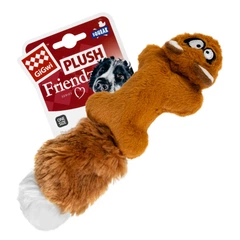 Іграшка для собак GiGwi Plush Білка з 2-ма пискавками, плюш, штучне хутро, гума, 24 см (75066)