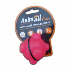 Іграшка для собак AnimAll Fun куля молекула, коралова, 3 см