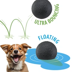 Іграшковий м'яч для собак Ferplast Chewa Boing Ball M Black