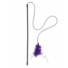 Іграшка для котів вудка дражнилка з пером Flamingo ROD PLUMEAU 47см (504229)