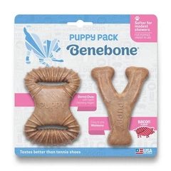 Іграшка для собак Benebone Puppy Dental Dog Chew Toy, 2-Pack, Bacon, Tiny
