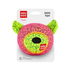 GiGwi Іграшка для собак WAUDOG Fun, "Ведмідь", Ш 12 см, Д 11 см рожевий
