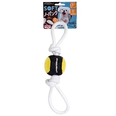 Іграшка для собак DoggyMan Soft Ball Loop S м’який м’яч з канатом (85867)