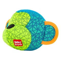 Іграшка для собак WAUDOG Fun, "Мавпа", Ш 16 см, Дл 10 см синій