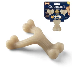 Жувальна іграшка для собак Nylabone Gourmet Wishbone Chicken S зі смаком курки (85330)