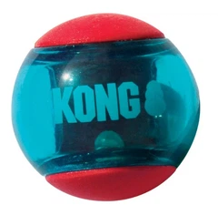 Іграшка м'яч-піщалка для собак малих порід KONG Squeezz Action Ball M