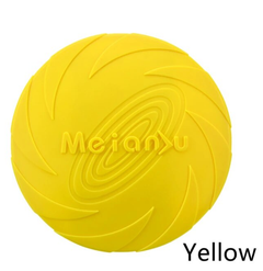 Derby Літаюча тарілка-фризбі для собак TPR Dog Frisbee, 1 шт., Medium yellow