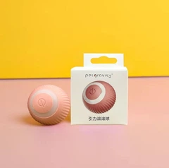 Petgravity Інтерактивна іграшка для котів розумний м'яч рожевий