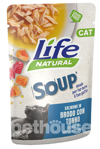 LifeCat Soup Лосось в бульйоні зі смаком тунця для котів