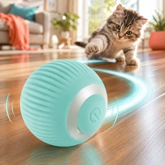 Без бренду Інтерактивний м’яч PetGravity для котів з автоматичним рухом, датчиком дотику та 2 режимами