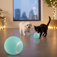 Без бренду Інтерактивний м’яч PetGravity для котів з автоматичним рухом, датчиком дотику та 2 режимами