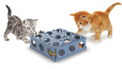 Іграшка для кота/кошенят Georplast Tricky Два м'ячі, інтерактивна, колір мікс, 10604, 25х25х9 см