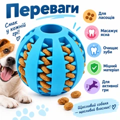 Без бренду Ласощі Іграшка-м’яч отворами корму для собак