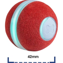 Розумний м'ячик для котів Cheerble Wickedball Mini Artificial Wool Red (C0419-R) [168098]