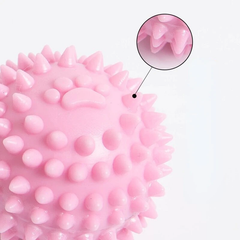 Derby Іграшка-м'яч для чищення зубів собак Spiky Dog Toy Ball, Рожевий