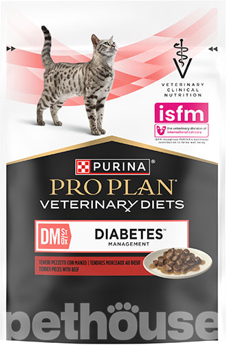 Purina Pro Plan Veterinary Diets DM St/Ox — Diabetes Managment Feline Шматочки з яловичиною для котів
