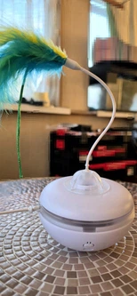 Без бренда Інтерактивна автоматична іграшка для кішок Smart Cat Toy з пір'ям