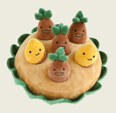 Derby М'яка іграшка для нюхання та гри в хованки для собак Sweet Potato Hide and Seek Plush Dog Toy