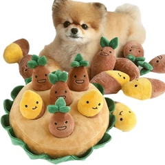 Derby М'яка іграшка для нюхання та гри в хованки для собак Sweet Potato Hide and Seek Plush Dog Toy