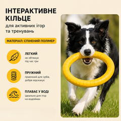 Без бренду Кільце-іграшка для дресування й активної гри із собакою 19 см