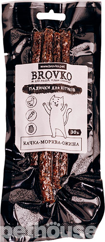 Brovko Палички "Качка-морква-ожина" для котів
