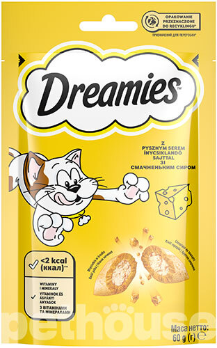 Dreamies Cheese Подушечки з сиром для котів