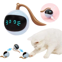 Игрушка для кошки USB smart мяч-шарик с хаотичным движением и подсветкой Sundy CreZZzo