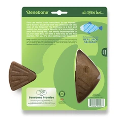 Benebone Fishbone Salmon іграшка міцна для гризіння Рибна кістка зі смаком лосося розмір М для собак до 27 кг 420300