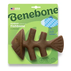 Benebone Fishbone Salmon іграшка міцна для гризіння Рибна кістка зі смаком лосося розмір М для собак до 27 кг 420300